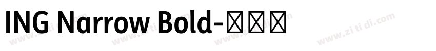 ING Narrow Bold字体转换